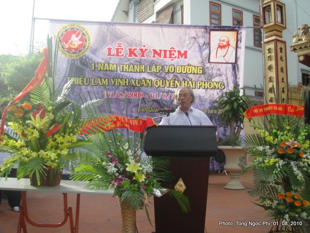 Võ sư trưởng CNVD-VNVXNGQ Nguyễn Ngọc Nội tại lễ kỷ niệm...